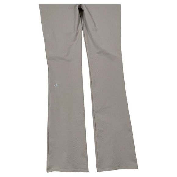 ALO Yoga Taupe Brown Airbrush High Waist Flutter Split Hem Legging Pant - Picture 4 of 8